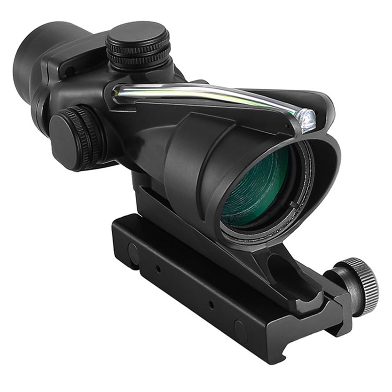 نطاق بندقية الصيد ACOG 4X32 بصريات الألياف البصرية المضيئة باللون الأخضر Airsoft ACOG Riflescope 4x32 ACOG